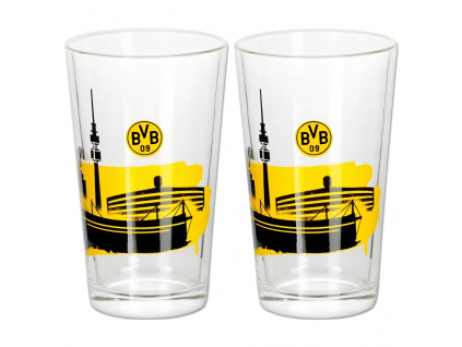 Sklenice Borussia Dortmund, sada 2 ks 200 ml