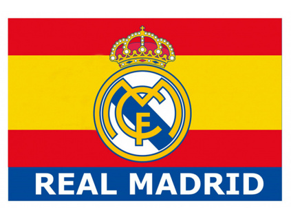 Vlajka Real Madrid FC, pruhy, 150x100 cm