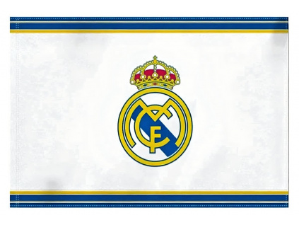 Vlajka Real Madrid FC, bílá, 75x50