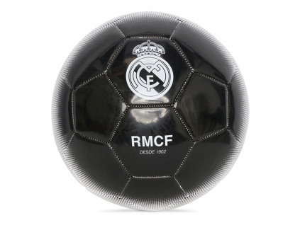 Fotbalový míč Real Madrid FC, černobílý, vel. 5