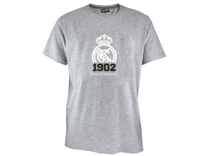 Tričko Real Madrid FC, šedé, bavlna