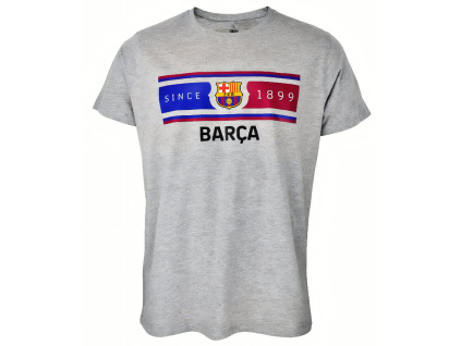 Tričko FC Barcelona, šedé, bavlna