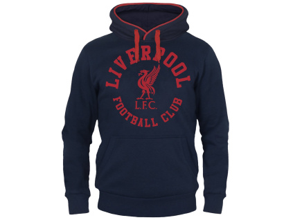 Mikina Liverpool FC, tmavě modrá, polybavlna