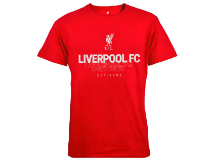 Dětské tričko Liverpool FC, červeno-bílé, bavlna