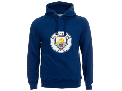 Mikina Manchester City FC, modrá, kapuce