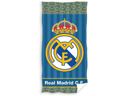 Osuška Real Madrid FC, modro-žlutá, bavlna, 70x140