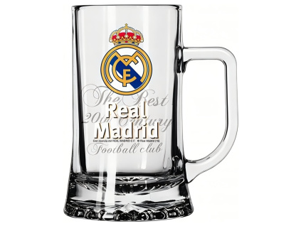 Pivní sklenice Real Madrid FC, 500 ml