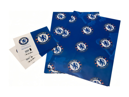 Dárkový balící papír Chelsea FC, 70x50 cm, 2ks