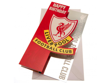 Blahopřání Liverpool FC, 22 x 12 cm