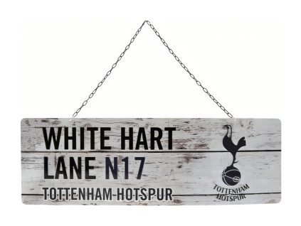 Plechová cedule Tottenham Hotspur FC, rustikální, 44x14 cm