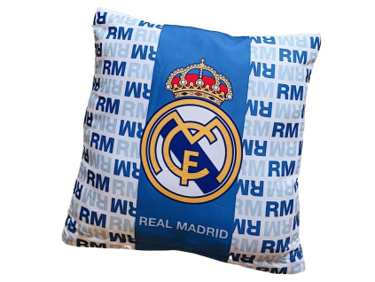 Polštářek Real Madrid FC, modro-bílý, 40x40 cm