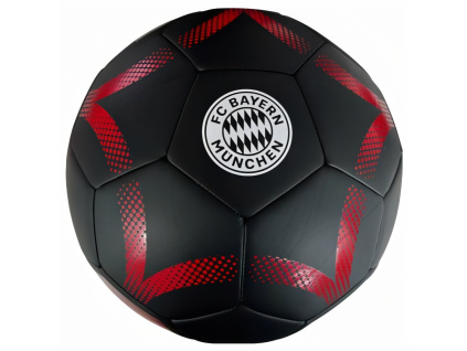Fotbalový míč FC Bayern Mnichov, černý, vel. 5