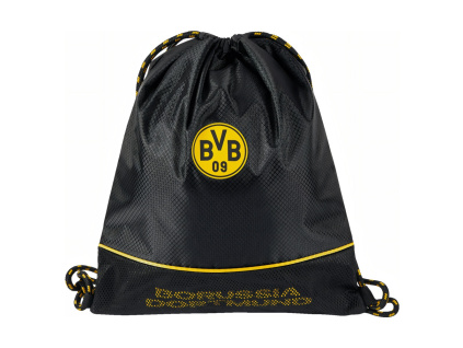 Sportovní vak Borussia Dortmund, černý, 42x35 cm