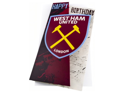 Narozeninové blahopřání West Ham United FC, vínové