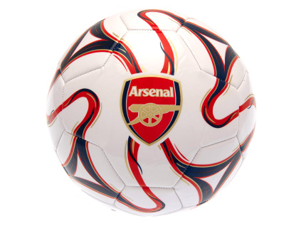 Fotbalový míč Arsenal FC, bílý, vel. 5