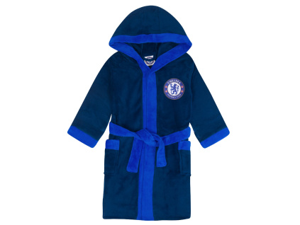 Dětský župan Chelsea FC, tmavě modrý, fleecový