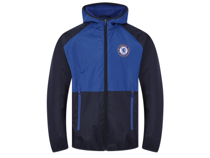 Dětská bunda Chelsea FC, modrá, kapuce, zip