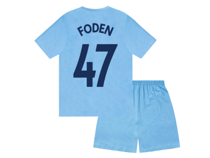 Dětské pyžamo Manchester City FC, Foden, krátký rukáv