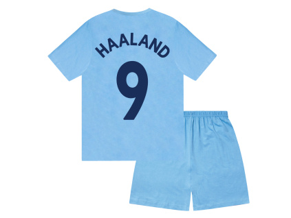 Dětské pyžamo Manchester City FC, Haaland, krátký rukáv