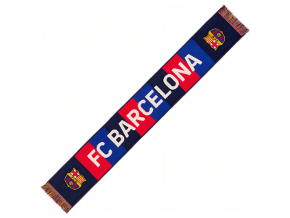 Šála FC Barcelona, modro-červená, 150x20 cm