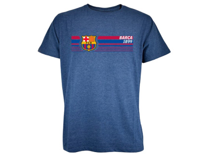 Tričko FC Barcelona, modré, bavlněné