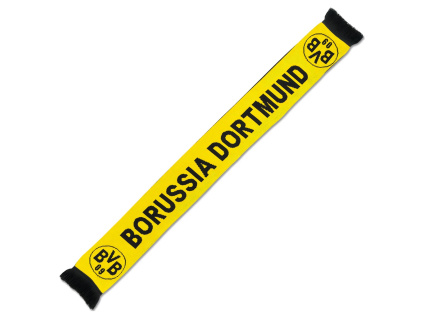 Šála Borussia Dortmund, žluto-černá, 140x17 cm