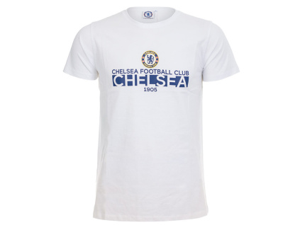 Tričko Chelsea FC, bílé, bavlněné