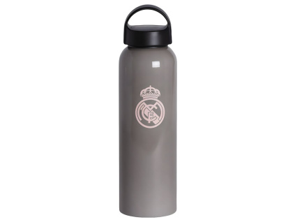 Láhev Real Madrid FC, šedá, hliník, 600 ml