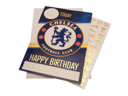 Narozeninové blahopřání Chelsea FC, nálepky