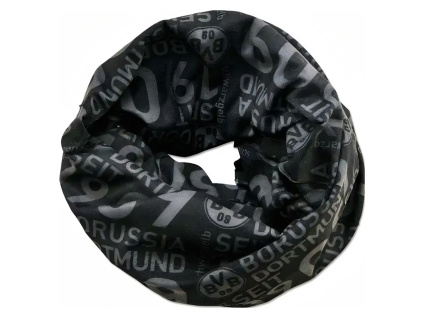 Nákrčník Borussia Dortmund, černo-šedý