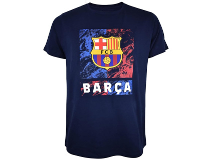 Dětské tričko FC Barcelona, BARCA, modré, bavlna (Velikost 5-6 r)