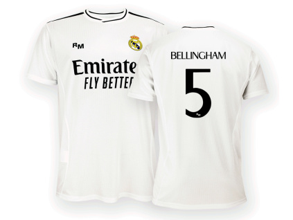 Dres Real Madrid FC 24/25, Bellingham, replika (Velikost 3XL)