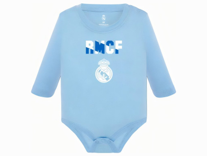 Kojenecké body Real Madrid FC, modré, bavlna (Velikost 0-3 m)