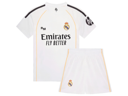 Dětský dres Real Madrid 25/26 Mbappé, replika, dres+šortky (Velikost 13-14 r)
