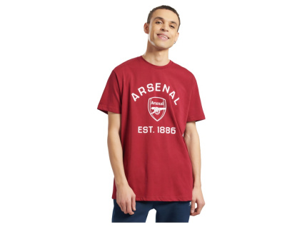 Tričko Arsenal, červené, EST.1886, bavlna (Velikost XXL)