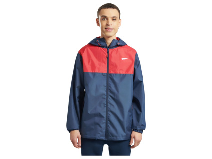 Bunda Arsenal, červeno-modrá, kapuce, zapínání na zip (Velikost XXL)