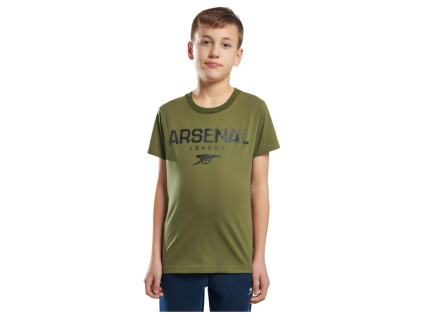 Dětské tričko Arsenal, London, olivově zelená, bavlna (Velikost 13-14 r)