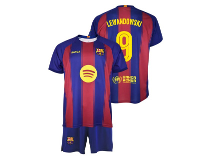 Dětský dres FC Barcelona 25/26 Lewandowski 9, dres+šortky (Velikost 13-14 r)