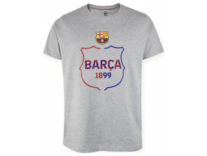 Dětské tričko FC Barcelona, šedé, BARÇA 1899, bavlna (Velikost 13-14 r)
