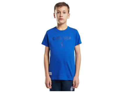 Dětské tričko Chelsea FC, modré, decentní potisk, bavlna (Velikost 13-14 r)