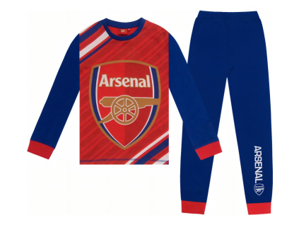 Dětské pyžamo Arsenal FC, červeno‑modré, dlouhý rukáv (Velikost 13-14 r)