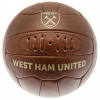 Fotbalový míč West Ham United FC, Retro styl, umělá kůže, vel. 5