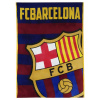 Fleecová deka FC Barcelona, vínovo-modrá, 130x160 cm