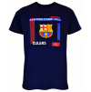 Dětské tričko FC Barcelona, tmavě modré, bavlna