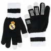 Rukavice Real Madrid FC, černo-bílé, protiskluzové, L/XL