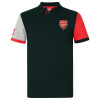 Polo tričko Arsenal FC, černé, barevné rukávy