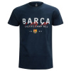 Tričko FC Barcelona, tmavě-modré, poly-bavlna