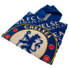 Pončo Chelsea FC s kapucí, modré, 60x120 cm