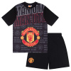 Dětské pyžamo Manchester United FC, černé, bavlna