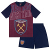 Dětské pyžamo West Ham United FC, vínovo-modré, bavlna